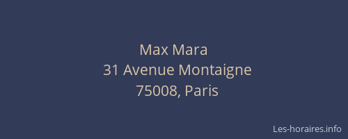 Max Mara