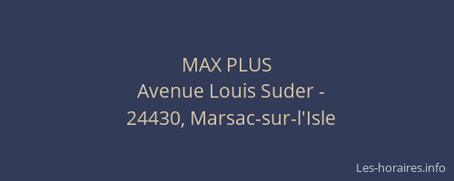 MAX PLUS