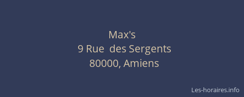Max's