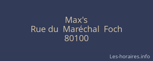 Max's
