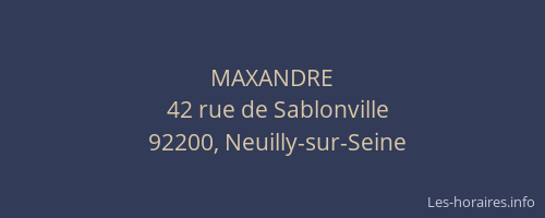MAXANDRE