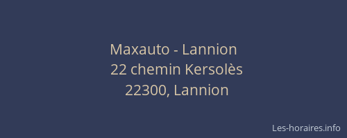 Maxauto - Lannion