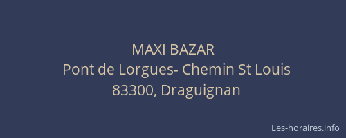 MAXI BAZAR
