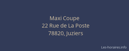 Maxi Coupe