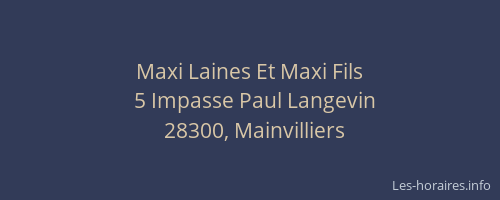 Maxi Laines Et Maxi Fils