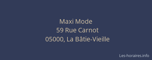 Maxi Mode