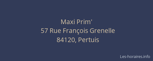 Maxi Prim'