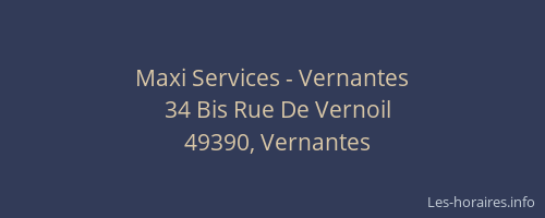 Maxi Services - Vernantes