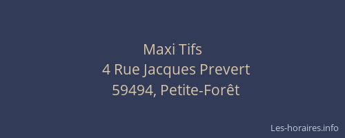 Maxi Tifs
