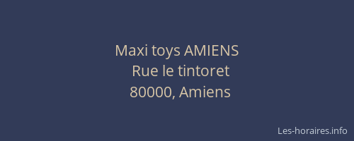 Maxi toys AMIENS