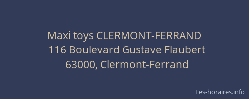 Maxi toys CLERMONT-FERRAND