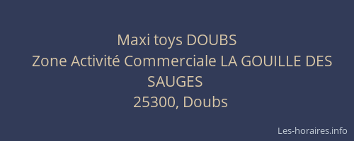 Maxi toys DOUBS