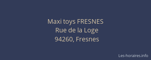 Maxi toys FRESNES