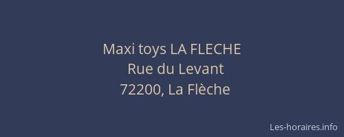 Maxi toys LA FLECHE