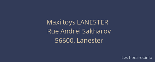 Maxi toys LANESTER