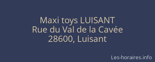 Maxi toys LUISANT