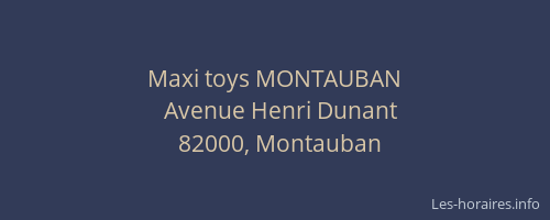 Maxi toys MONTAUBAN