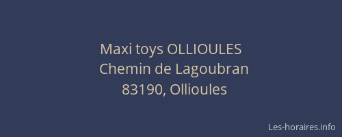 Maxi toys OLLIOULES