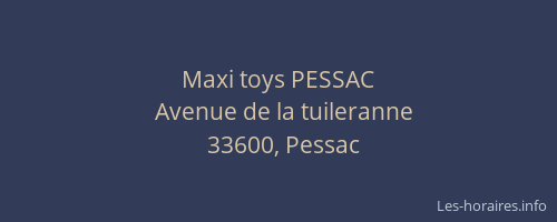 Maxi toys PESSAC