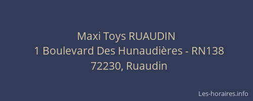 Maxi Toys RUAUDIN