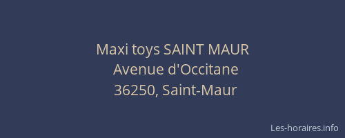 Maxi toys SAINT MAUR