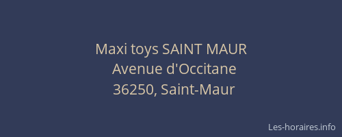 Maxi toys SAINT MAUR