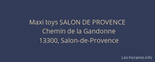 Maxi toys SALON DE PROVENCE