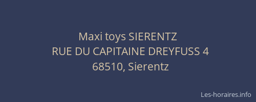 Maxi toys SIERENTZ