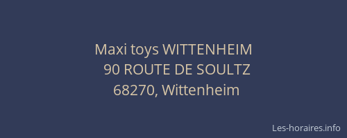Maxi toys WITTENHEIM