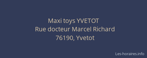 Maxi toys YVETOT