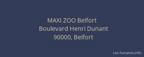 MAXI ZOO Belfort