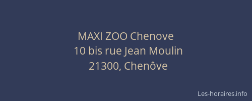 MAXI ZOO Chenove