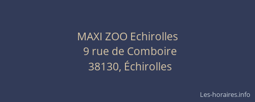 MAXI ZOO Echirolles