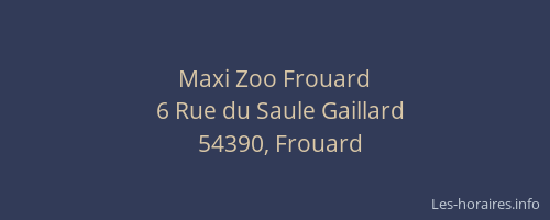 Maxi Zoo Frouard