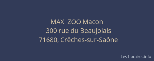 MAXI ZOO Macon