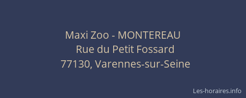 Maxi Zoo - MONTEREAU