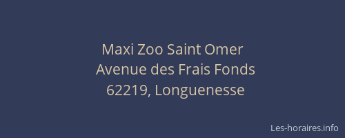 Maxi Zoo Saint Omer