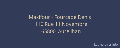 Maxifour - Fourcade Denis
