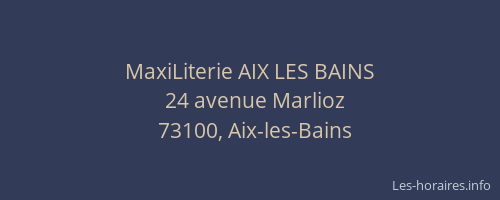 MaxiLiterie AIX LES BAINS