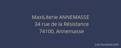MaxiLiterie ANNEMASSE