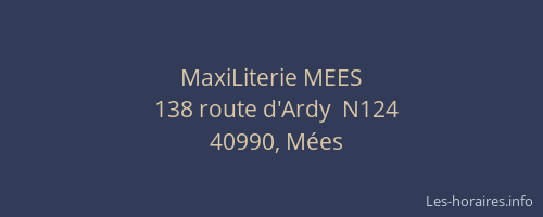 MaxiLiterie MEES