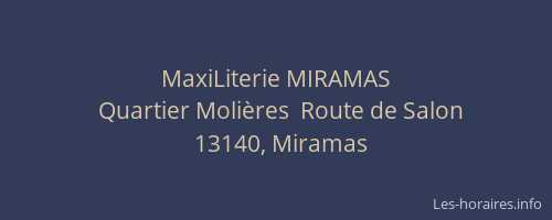 MaxiLiterie MIRAMAS