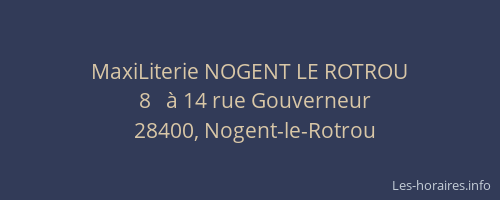 MaxiLiterie NOGENT LE ROTROU