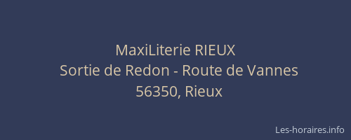 MaxiLiterie RIEUX