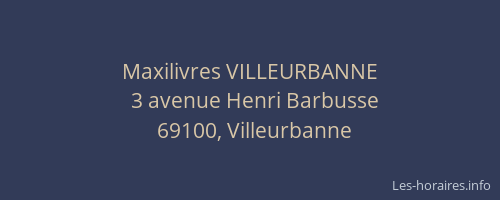 Maxilivres VILLEURBANNE