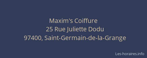 Maxim's Coiffure