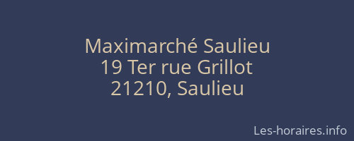 Maximarché Saulieu