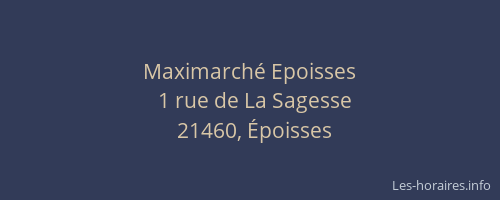 Maximarch&eacute; Epoisses