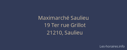 Maximarché Saulieu