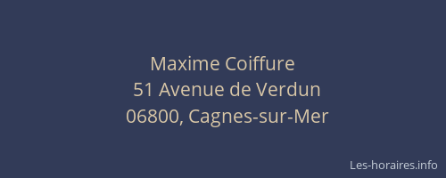 Maxime Coiffure